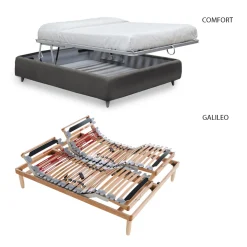 Letto Matrimoniale con Contenitore Opzionale Realizzato in Italia - Ciccio