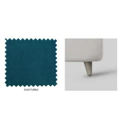 Letto Matrimoniale con Contenitore Opzionale e Piedini Made in Italy - Birba