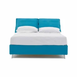 Letto Matrimoniale con Contenitore Rivestito in Tessuto Made in Italy - Renato