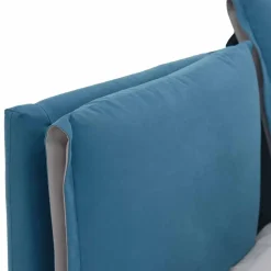 Letto Matrimoniale con Contenitore Rivestito in Tessuto Made in Italy - Renato