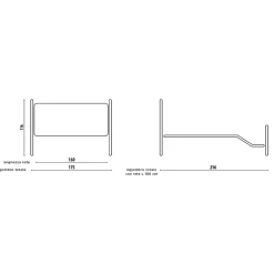 Letto Matrimoniale con Pediera in Diverse Finiture Made in Italy - Finitura