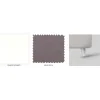 Letto Matrimoniale con Testata in Ferro e Cuscini Made in Italy - Peter