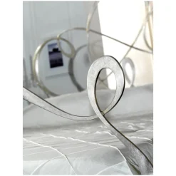 Letto Matrimoniale con Testata in Ferro Pieno Made in Italy - Nebbia