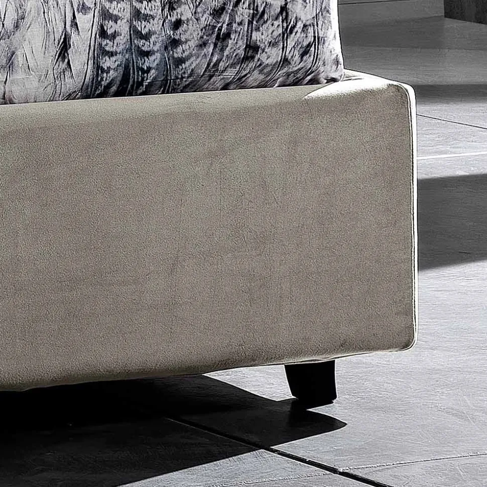 Letto Matrimoniale di Design Moderno con Testata a Pieghe o Trapuntata - Alano