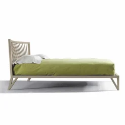 Letto matrimoniale di design 160x200cm con base in noce massello Alain