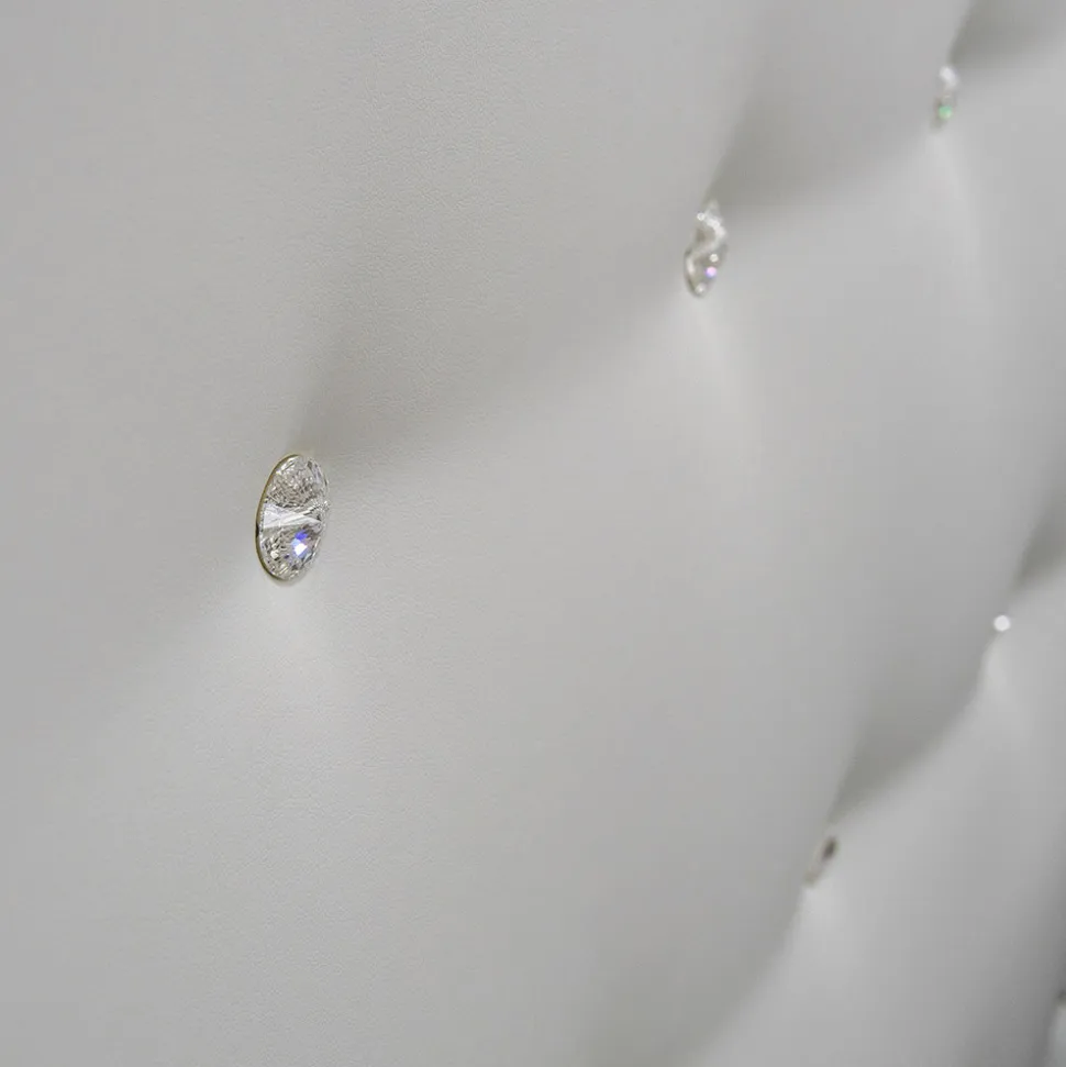 Letto Matrimoniale di Lusso con Box e Swarovski Made in Italy – Cuoricino