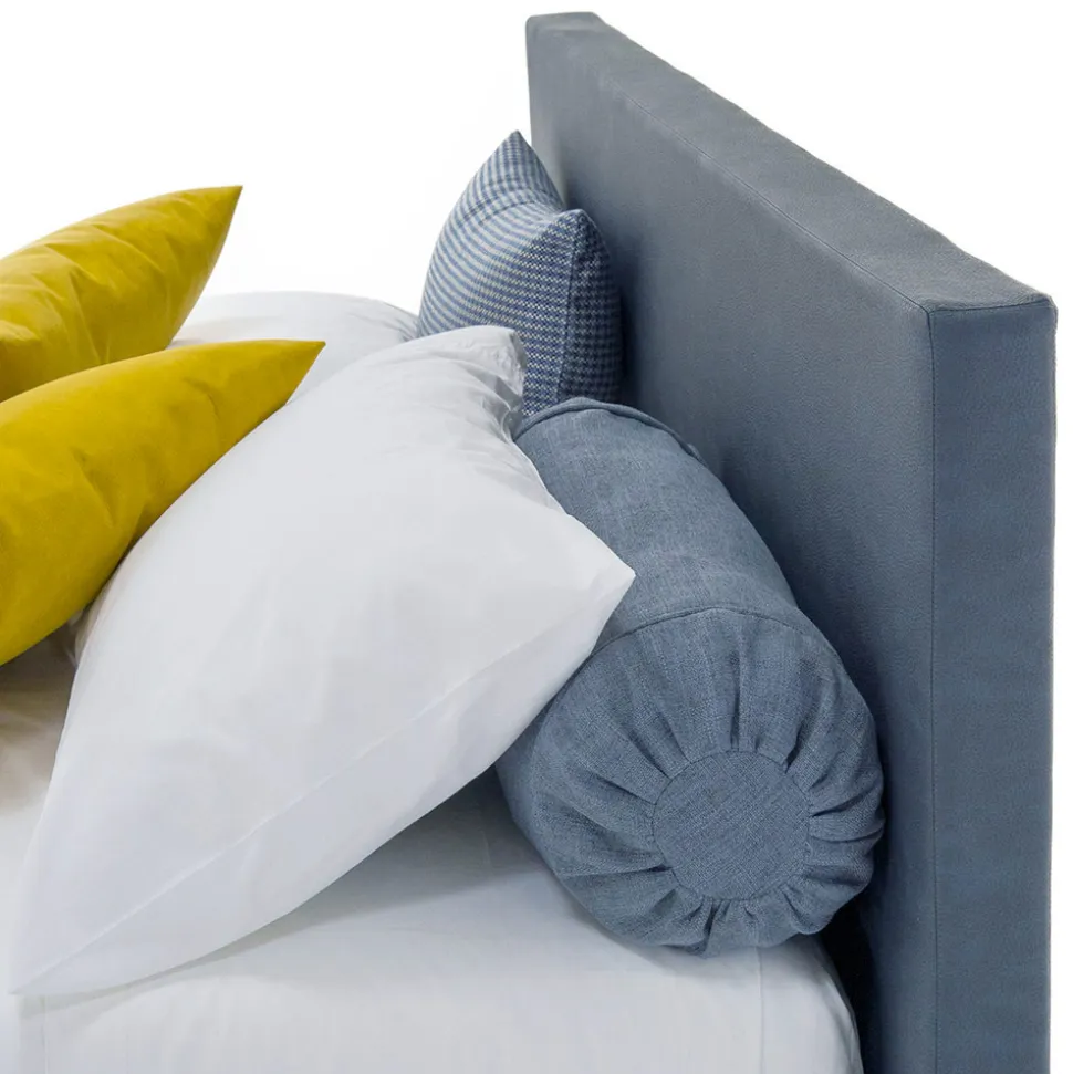 Letto Matrimoniale di Lusso in Ecopelle o Tessuto con Box Made in Italy – Nuvola