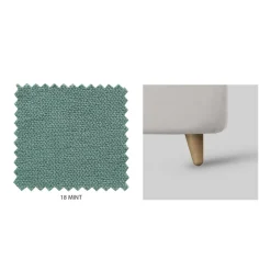 Letto Matrimoniale Imbottito con Contenitore Opzionale Made in Italy - Akira