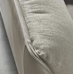 Letto Matrimoniale Imbottito e Rivestito in Tessuto e Pelle Made in Italy - Lula