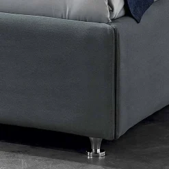 Letto matrimoniale imbottito con box alzante 160x190/200cm Mia
