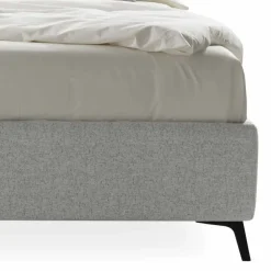 Letto Matrimoniale Imbottito con Contenitore Tessuto Made in Italy – Ciottolino