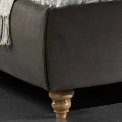 Letto matrimoniale imbottito con box contenitore 160x190/200cm Leone