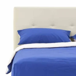 Letto Matrimoniale Imbottito e Rivestito in Similpelle Made in Italy - Patos