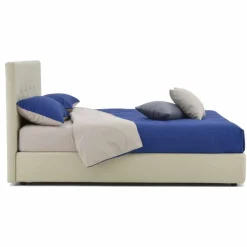 Letto Matrimoniale Imbottito e Rivestito in Similpelle Made in Italy - Patos