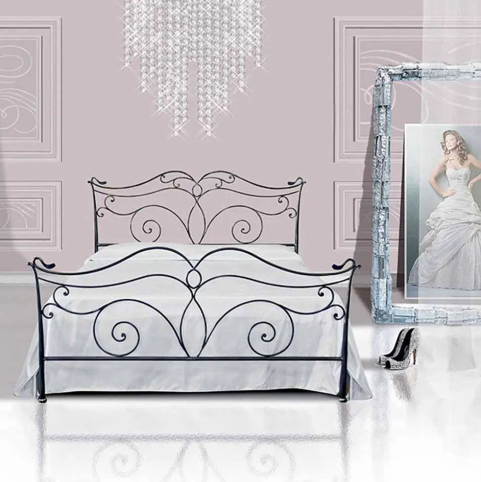 Letto Matrimoniale in Ferro Battuto Febo