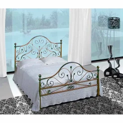 Letto Matrimoniale in Ferro Battuto Fenice