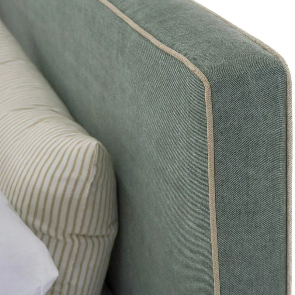 Letto Matrimoniale in Tessuto o Ecopelle con Contenitore Made in Italy – Etoile