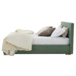 Letto Matrimoniale in Tessuto o Ecopelle con Contenitore Made in Italy – Etoile