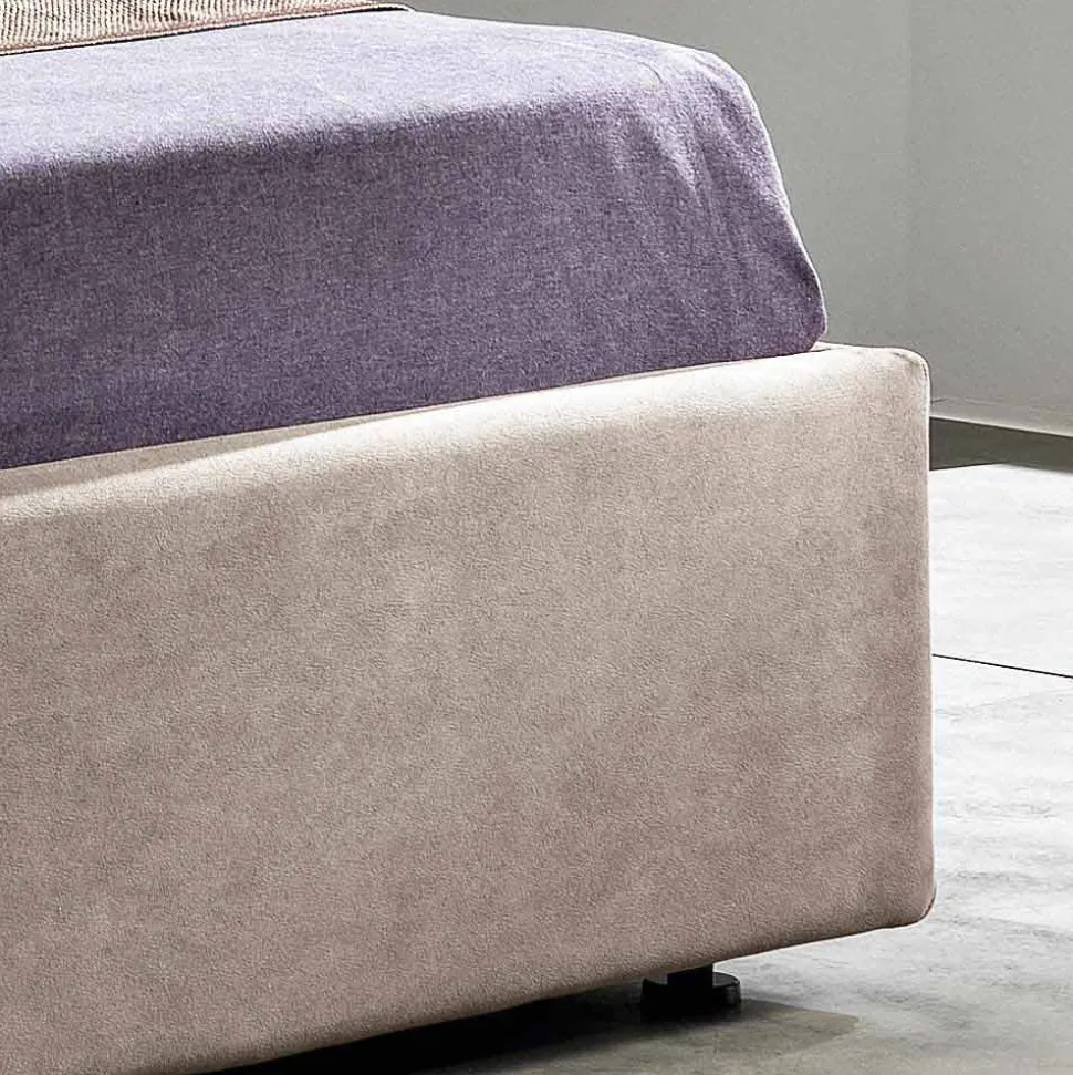 Letto matrimoniale moderno con box contenitore 160x190/200 cm Gin