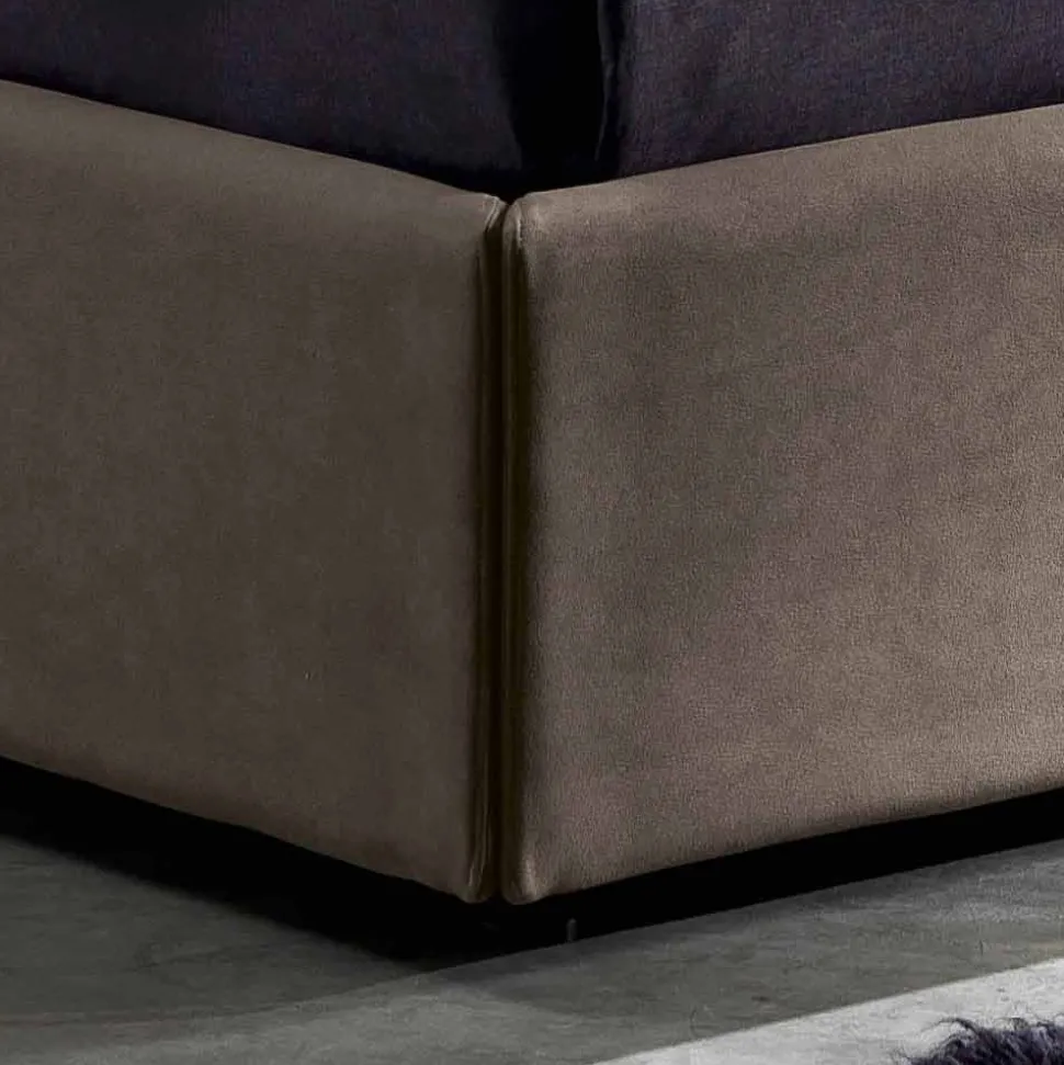 Letto matrimoniale moderno con box contenitore 160x190/200 cm Gin