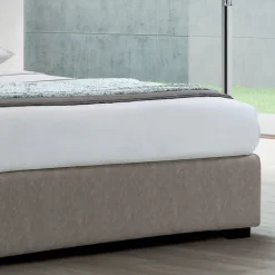 Letto Matrimoniale Moderno con Box in Pelle Ignifuga - Ania