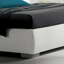 Letto Matrimoniale Moderno con Box e Testata Trapuntata - Londra