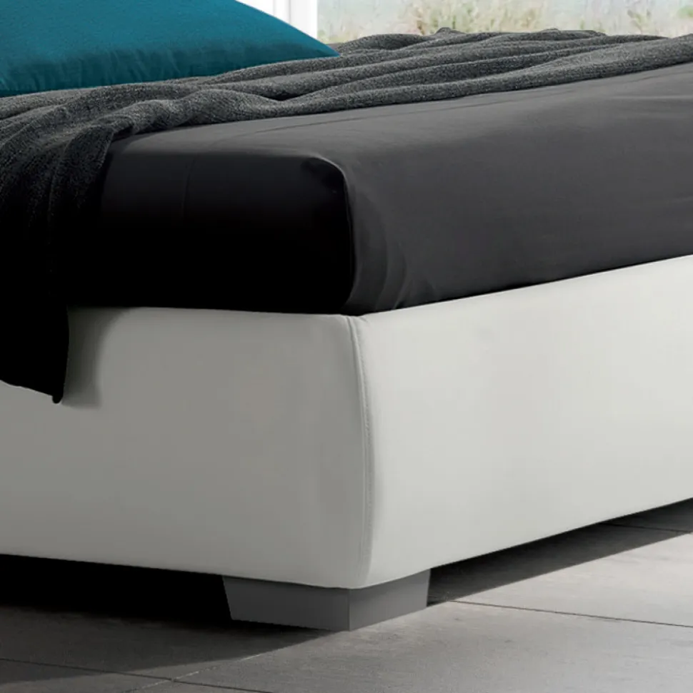 Letto Matrimoniale Moderno con Box e Testata Trapuntata - Londra
