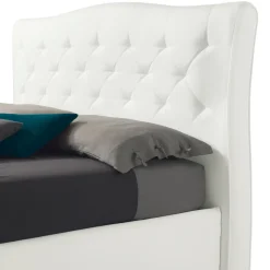 Letto Matrimoniale Moderno con Box e Testata Trapuntata - Londra