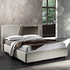Letto Matrimoniale Moderno Imbottito Design Trapuntato o Liscio - Aftamo