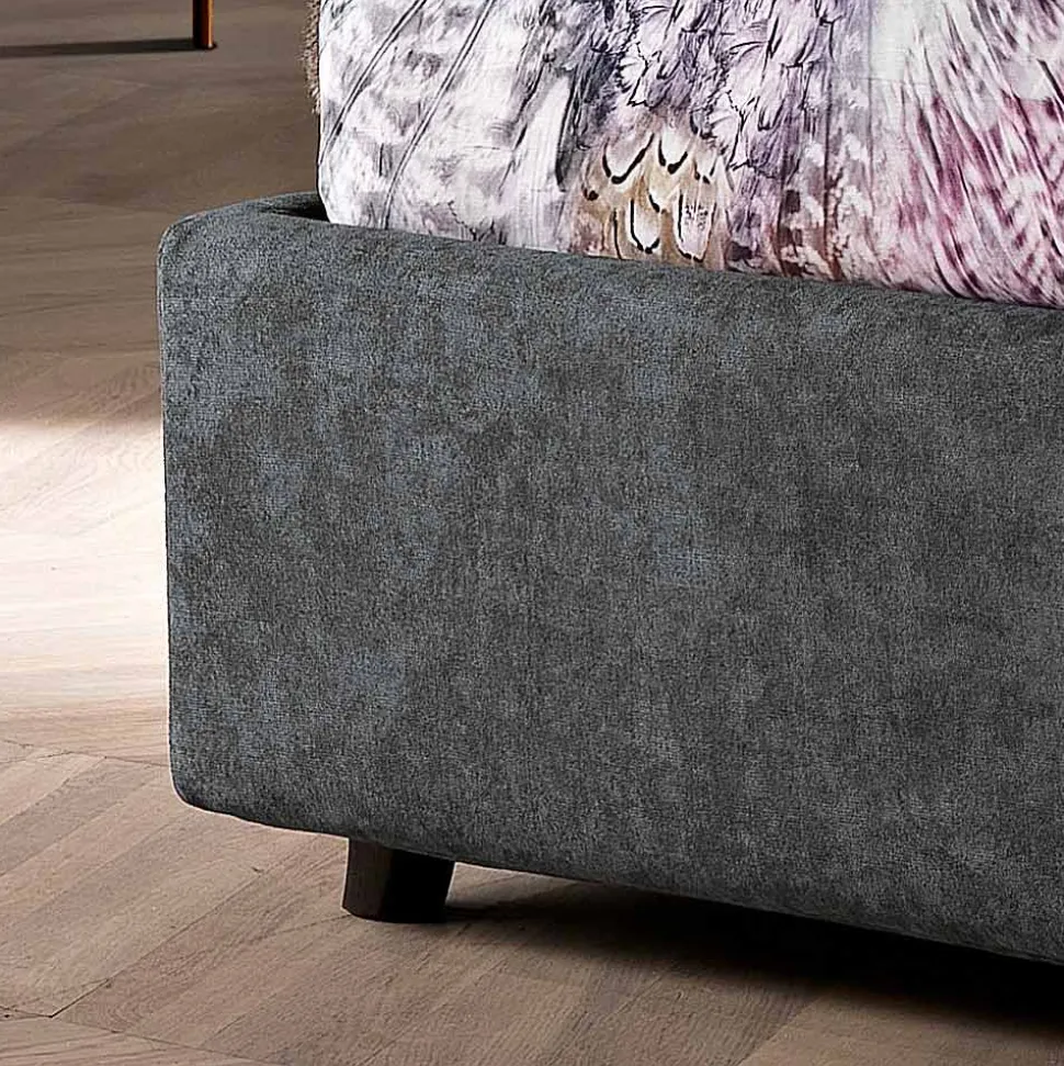 Letto Matrimoniale Moderno Imbottito Design Trapuntato o Liscio - Aftamo