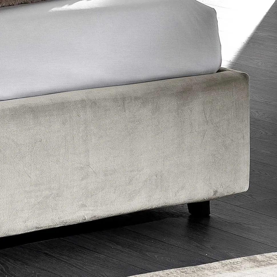 Letto Matrimoniale Moderno Imbottito Design Trapuntato o Liscio - Aftamo