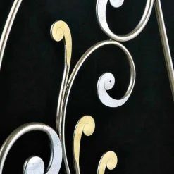 Letto matrimoniale neoclassico forgiato a mano in ferro pieno Jessica
