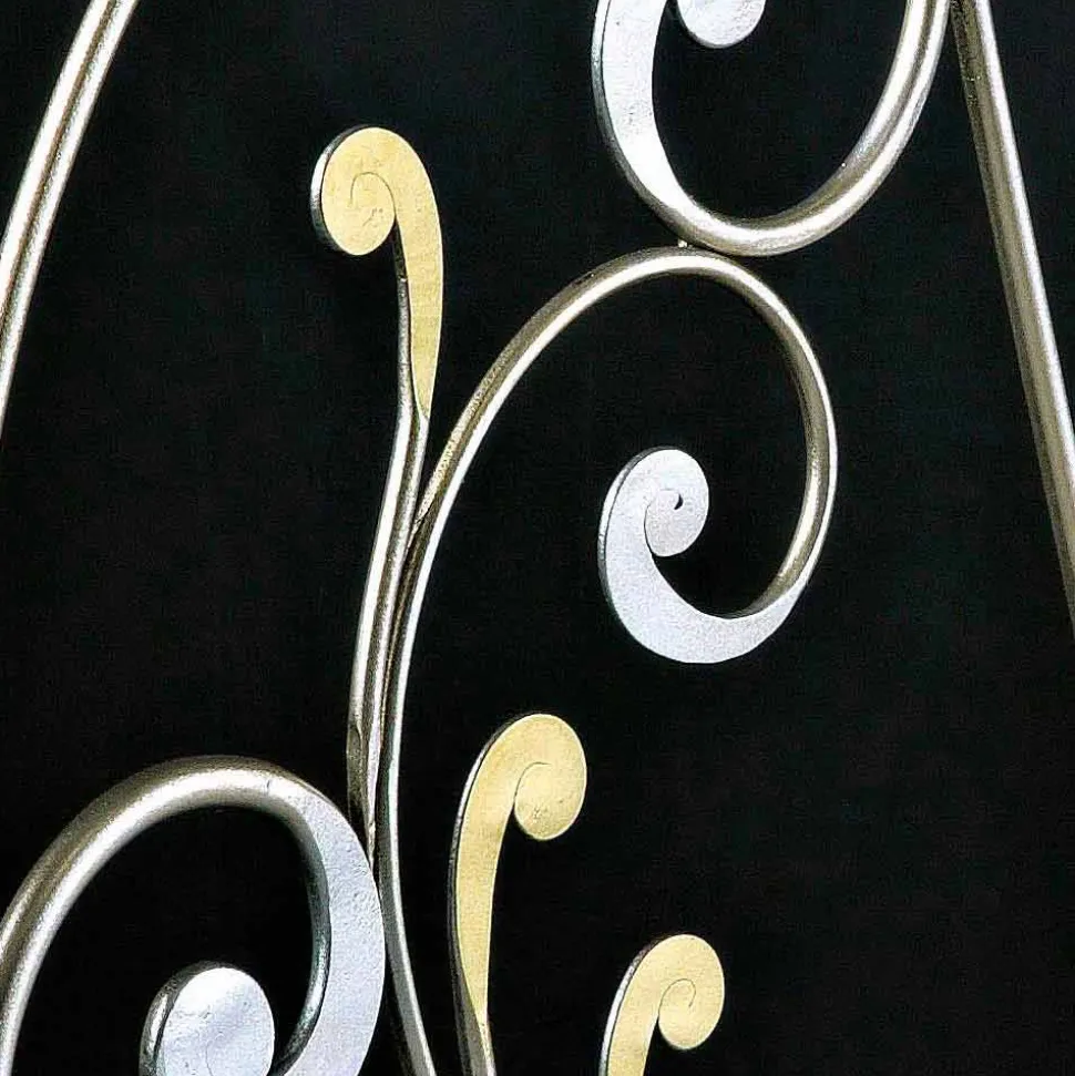 Letto matrimoniale neoclassico forgiato a mano in ferro pieno Jessica