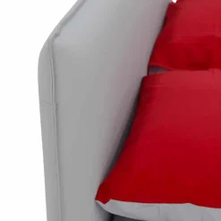Letto Matrimoniale Rivestito in Similpelle con Piedini Made in Italy - Nurzio