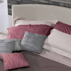 Letto Matrimoniale Rotondo di Design Rivestito in Tessuto, Made in Italy - Rello