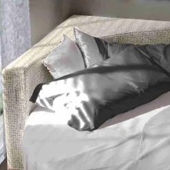 Letto Matrimoniale Rotondo Moderno con Testiera Angolare Made in Italy - Tima