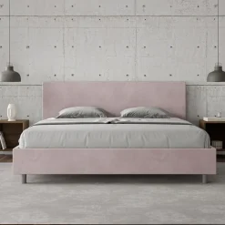 Letto Matrimoniale 190x200 cm con Testata in Microfibra Made in Italy - Pallone