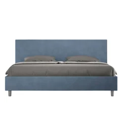 Letto Matrimoniale 190x200 cm con Testata in Microfibra Made in Italy - Pallone