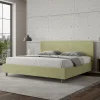 Letto Matrimoniale 180x200 cm con Testata in Microfibra Made in Italy - Pallone