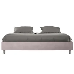 Letto Matrimoniale 190x200 cm e Rivestito in Microfibra Made in Italy - Atleta
