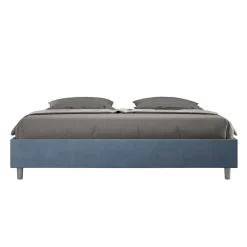 Letto Matrimoniale 200x200 cm Rivestito in Microfibra Made in Italy - Atleta