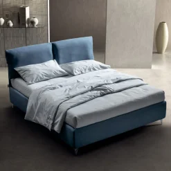 Letto Matrimoniale 160x190 con Cuscini che Avvolgono l'Intera Testata - Charme