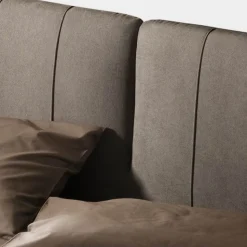 Letto Matrimoniale 160x190 con Imbottitura con Profili Cordonati Verticali - Nices