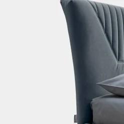 Letto Matrimoniale 160x190 con Inserti Trapuntati a Doghe Larghe - Fresche