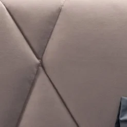 Letto Matrimoniale 160x190 con Lavorazione a Trapuntatura Geometrica - Ciottolino