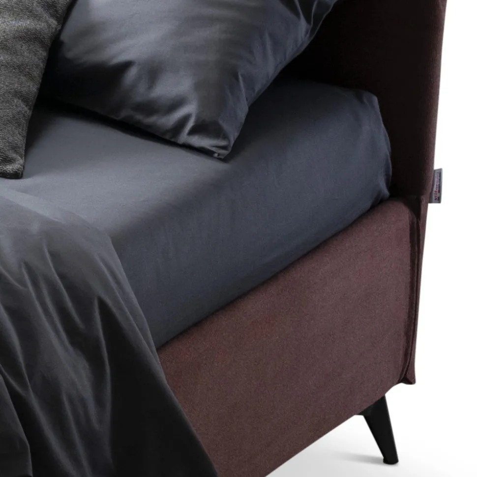 Letto Matrimoniale 160x190 con Linee Ricurve e Doppia Fascia Trapuntata - Gioie