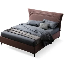 Letto Matrimoniale 160x190 con Linee Ricurve e Doppia Fascia Trapuntata - Gioie