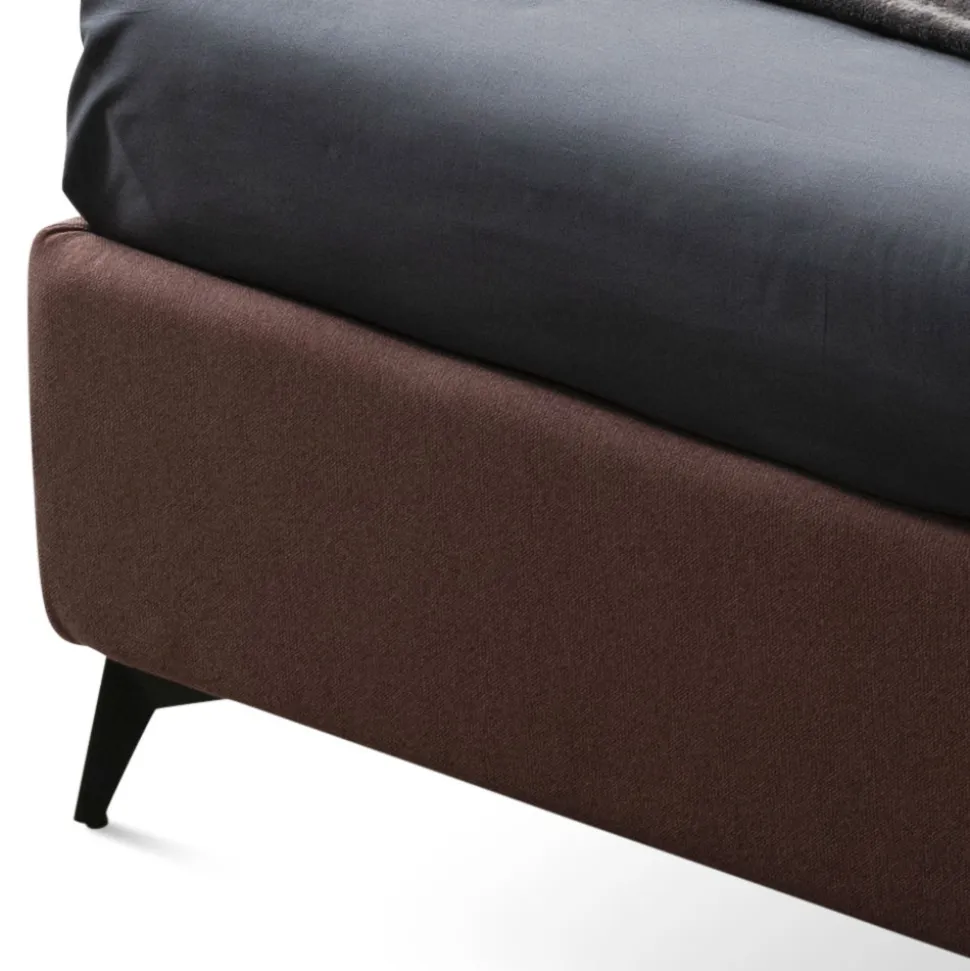 Letto Matrimoniale 160x190 con Linee Ricurve e Doppia Fascia Trapuntata - Gioie