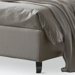 Letto Matrimoniale 160x190 con Profili Cordonati Obliqui nella Testata - Euforie