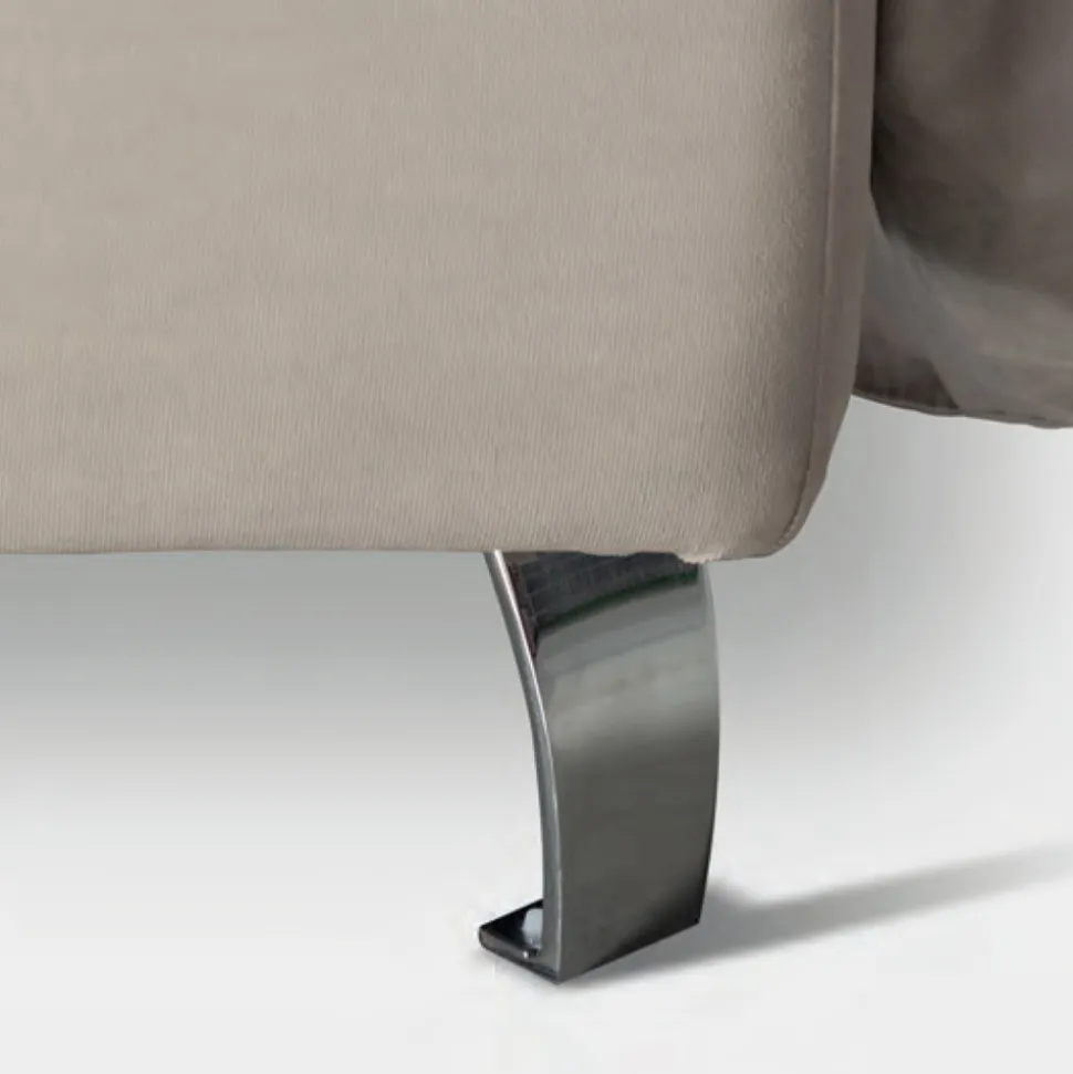 Letto Matrimoniale 160x190 con 2 Soffici Cuscinoni nella Testata - Tramonti